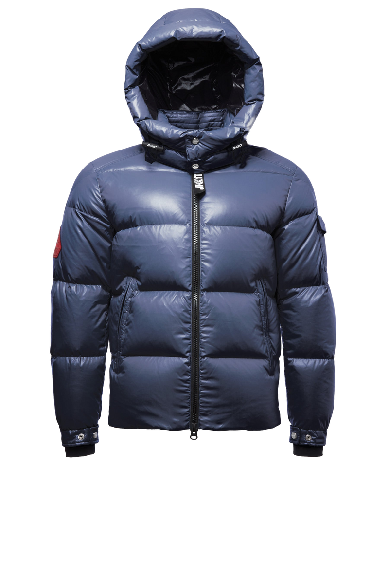EZ Puffer Hooded Jacket flat lay swatch