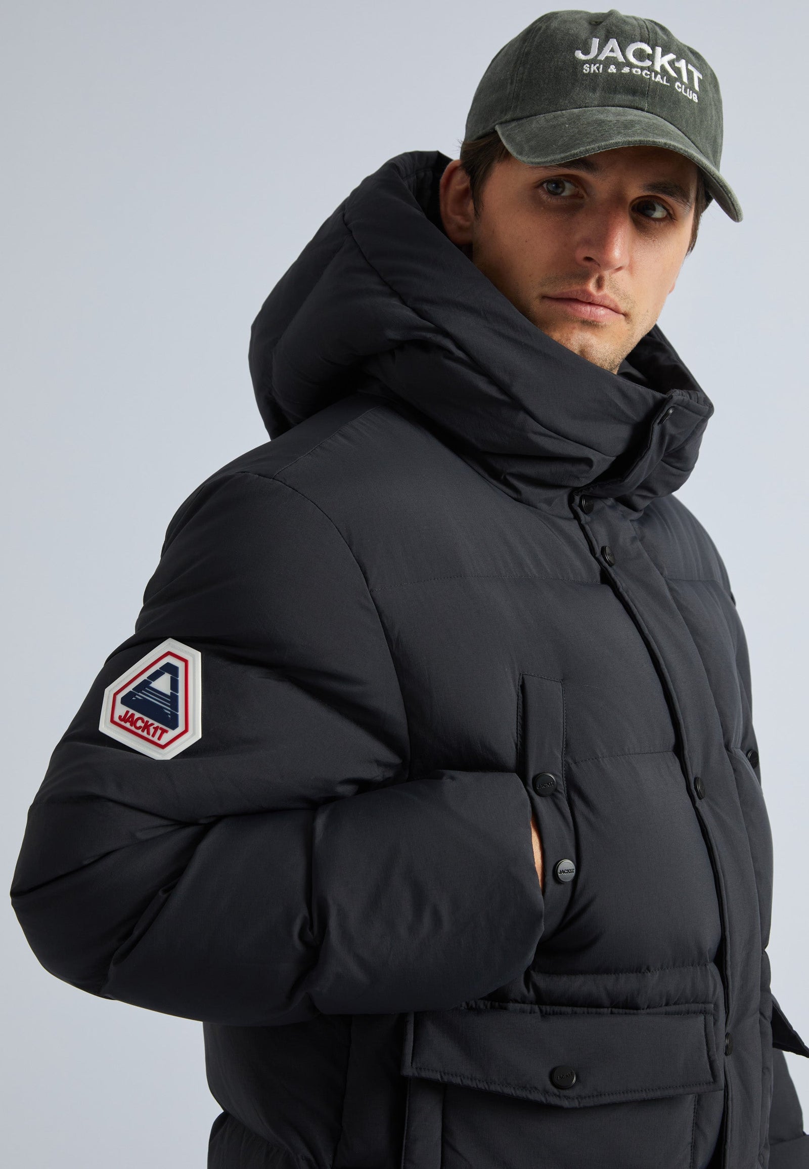 Nomad Down Coat Black by JACK1T