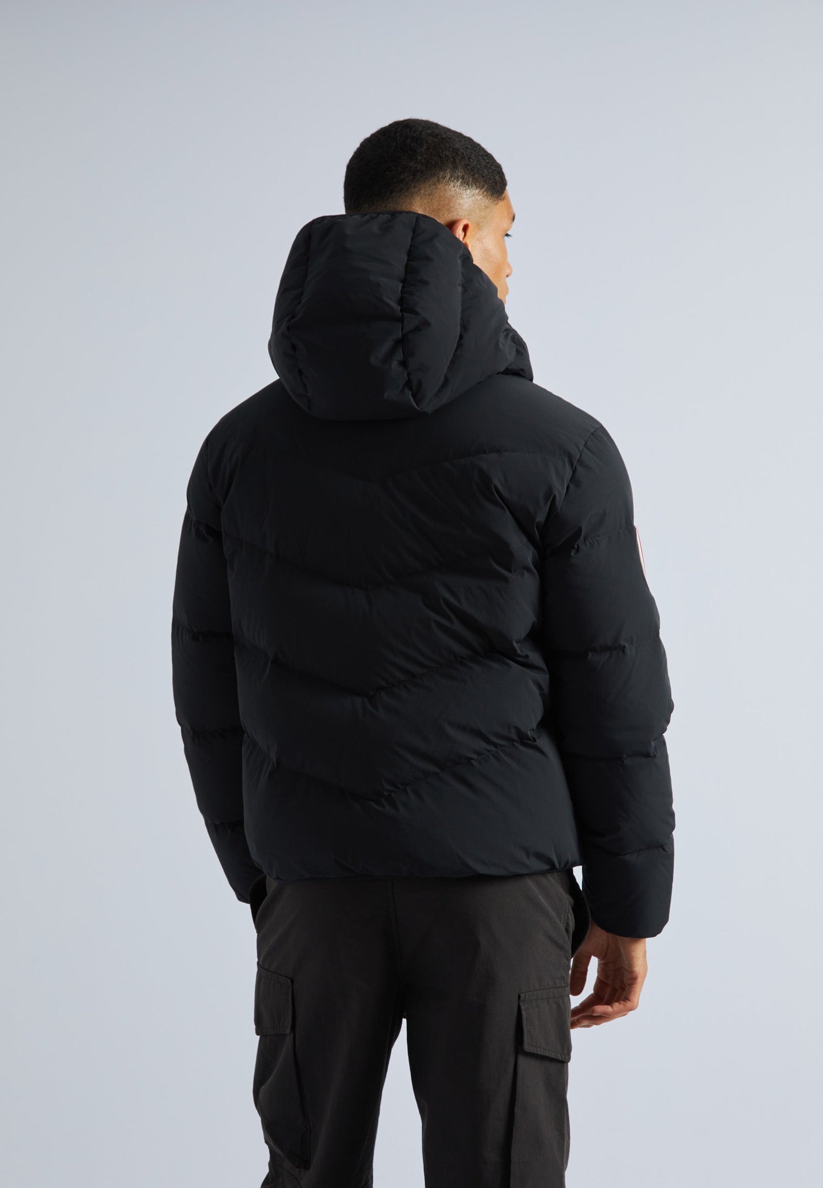 Lock Hood Puffer Jacket Black by JACK1T