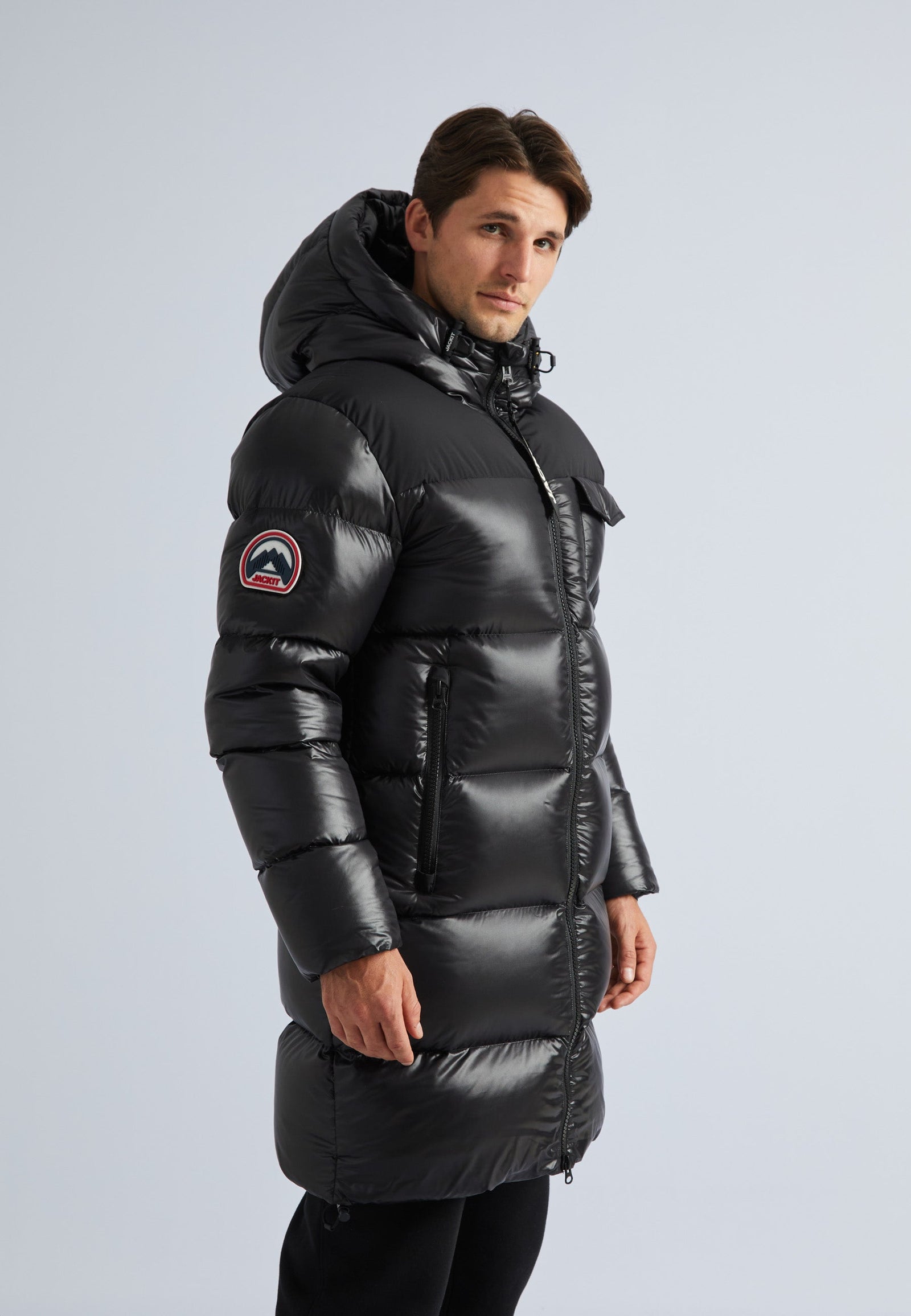 Diamond Down Ghost Coat Black/Black by JACK1T