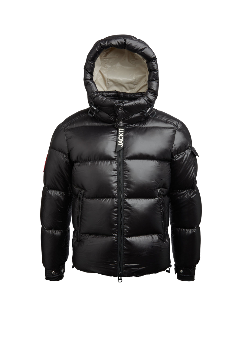 EZ Slick Puffer Hooded Jacket V2 flat lay swatch