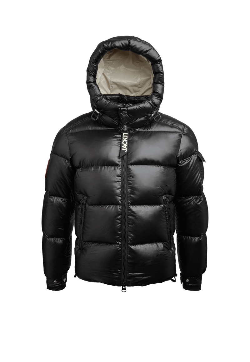 EZ Slick Puffer Hooded Jacket V2 flat lay swatch