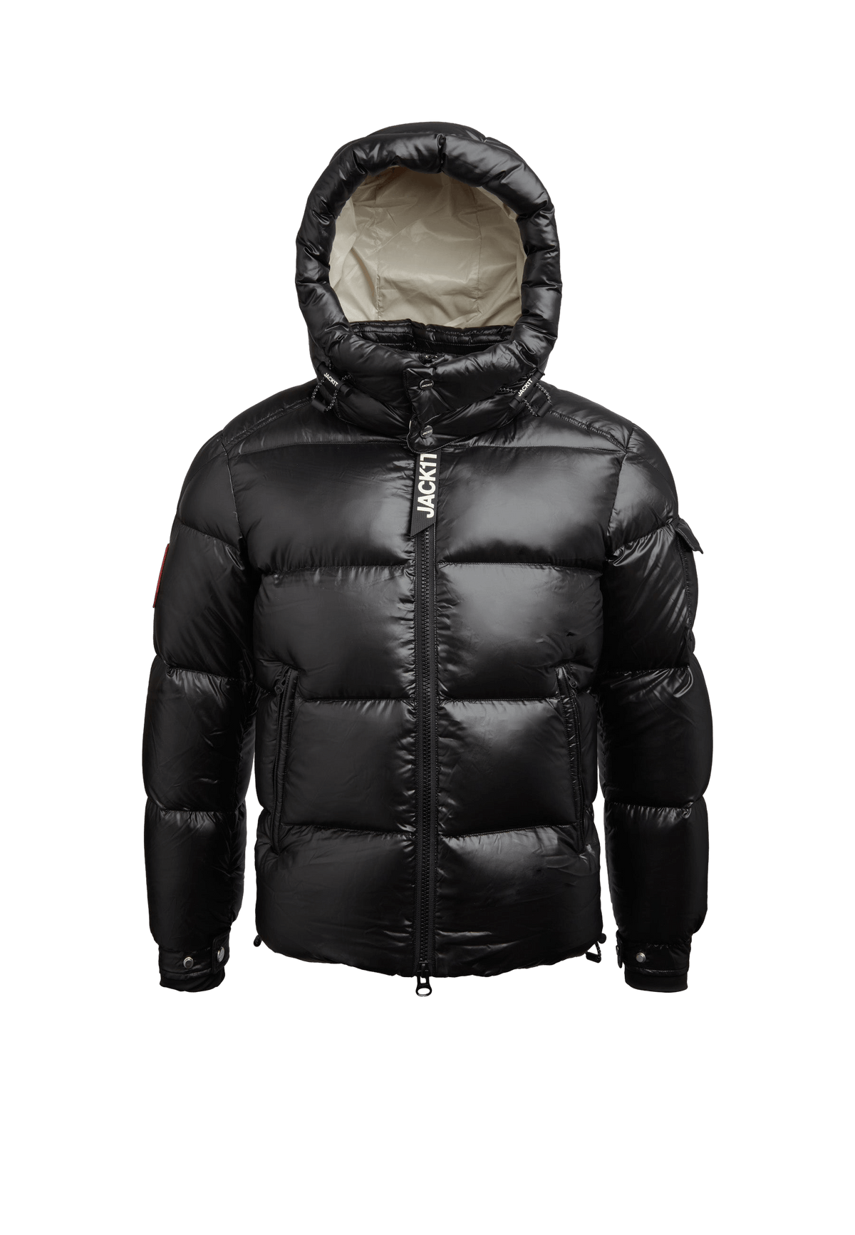 EZ Slick Puffer Hooded Jacket V2 flat lay swatch