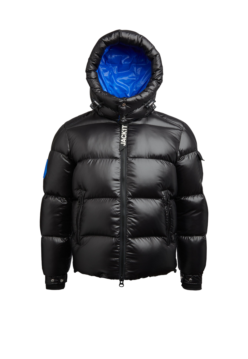 EZ Slick Puffer Hooded Jacket V2 flat lay swatch