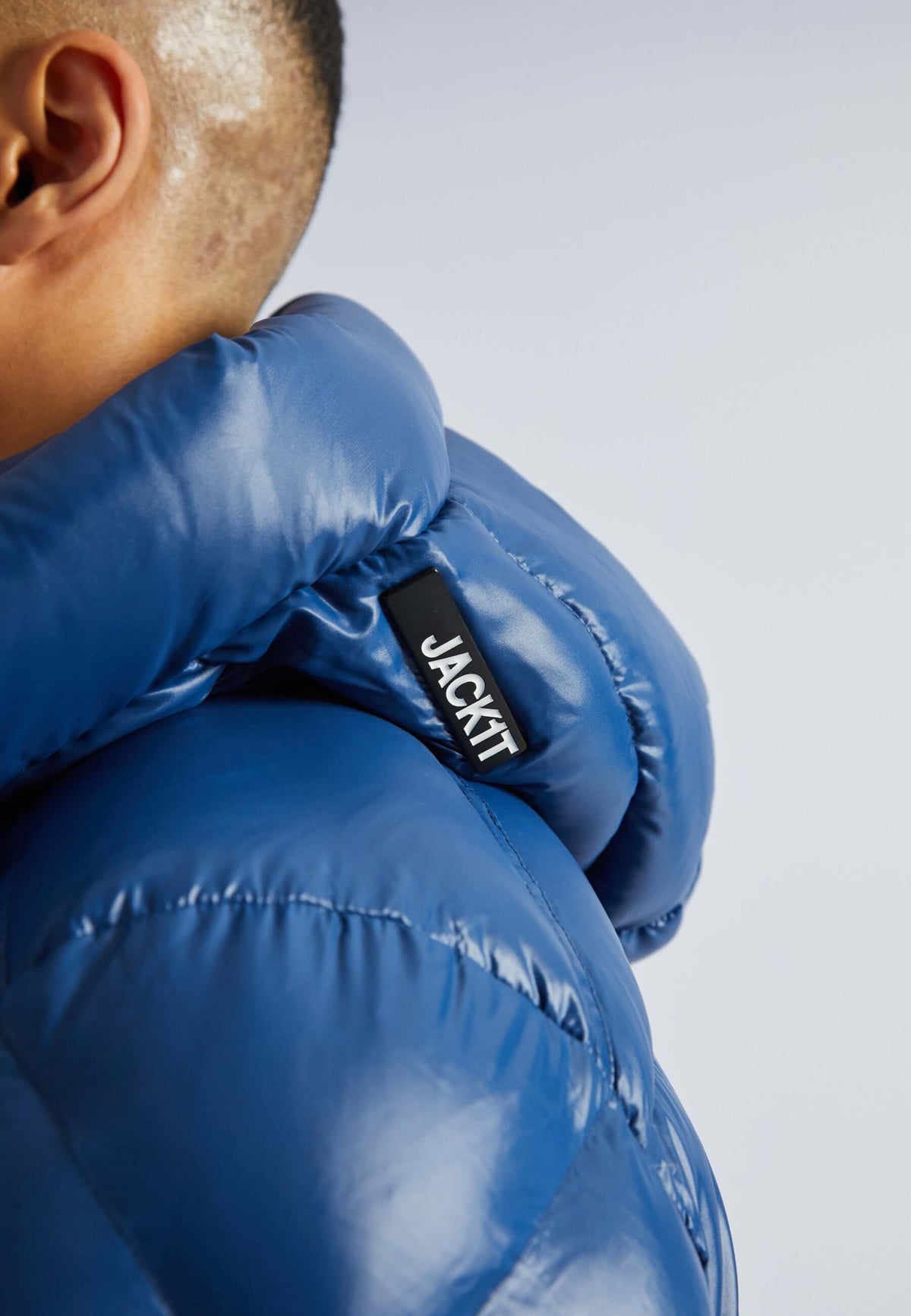 EZ Slick Puffer Hooded Jacket Blue Moon/Black by JACK1T
