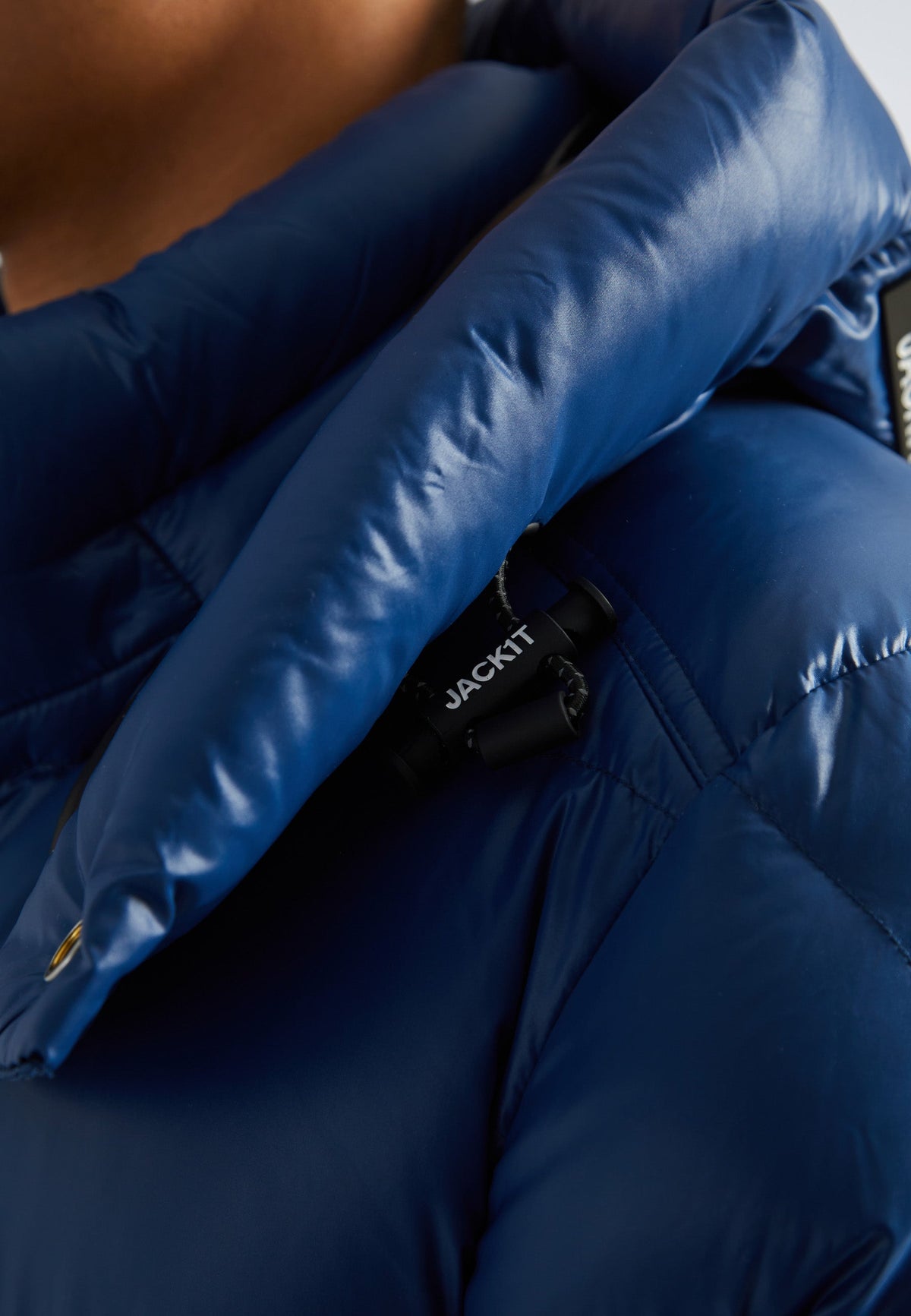 EZ Slick Puffer Hooded Jacket Blue Moon/Black by JACK1T