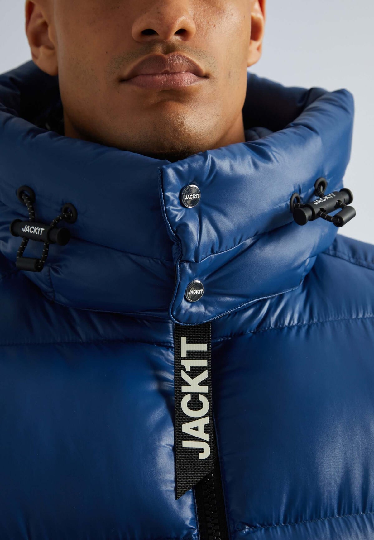 EZ Slick Puffer Hooded Jacket Blue Moon/Black by JACK1T