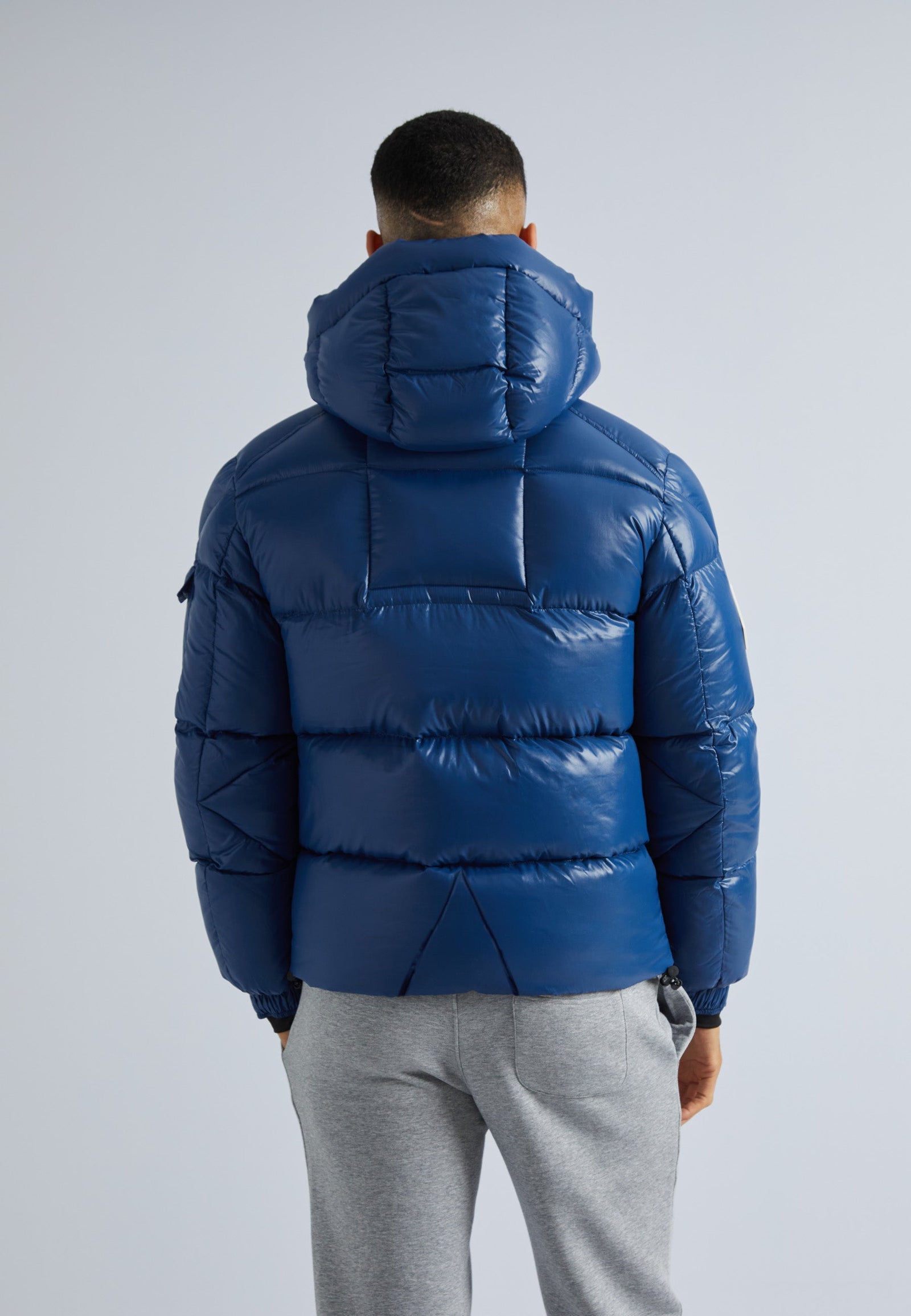 EZ Slick Puffer Hooded Jacket Blue Moon/Black by JACK1T