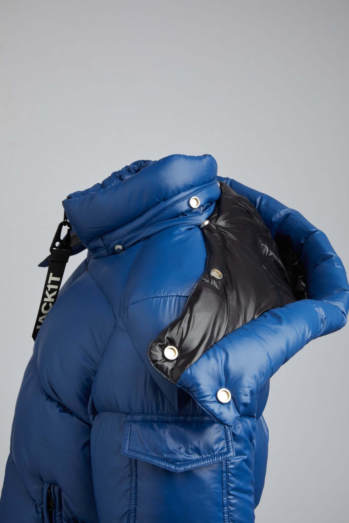 EZ Slick Puffer Hooded Jacket Blue Moon/Black by JACK1T