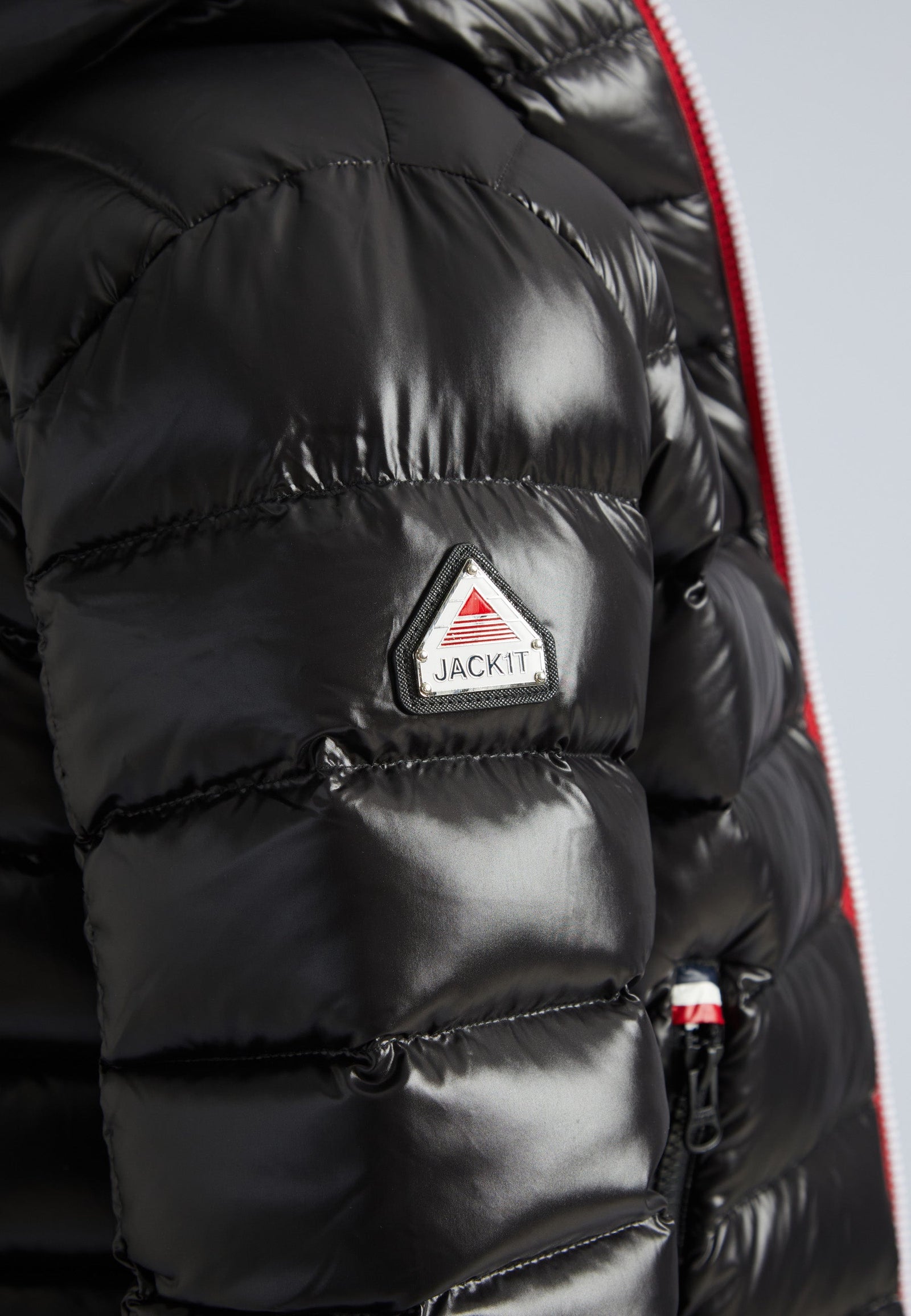 R3D Tricolore Zip Jacket Black by JACK1T