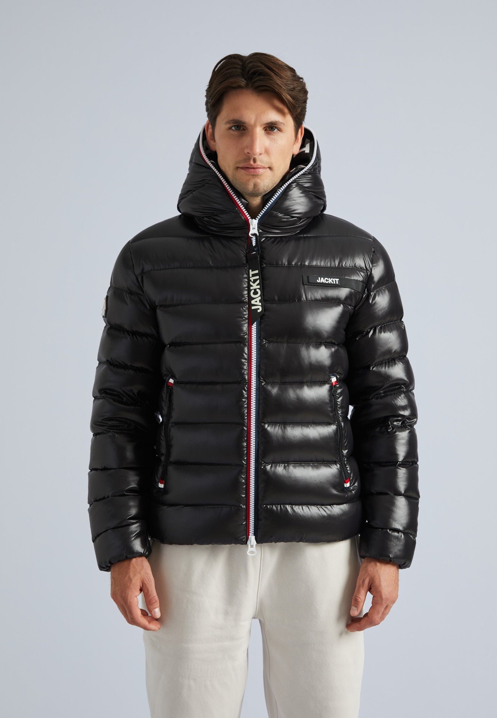 R3D Tricolore Zip Jacket Black by JACK1T