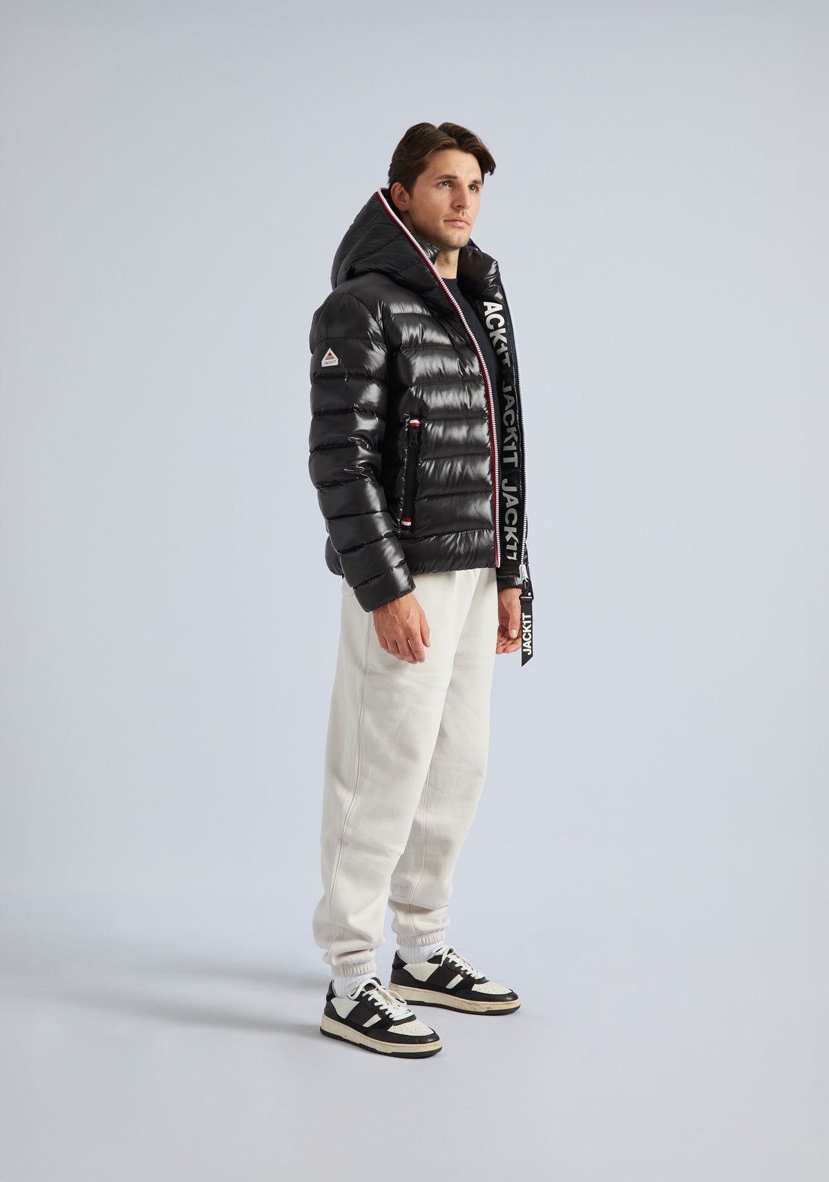 R3D Tricolore Zip Jacket Black by JACK1T