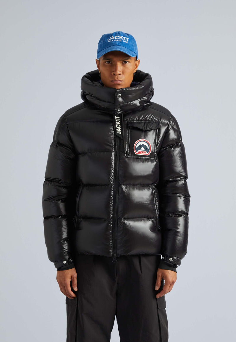 Front Runner Slick Puffer Jacket Black by JACK1T