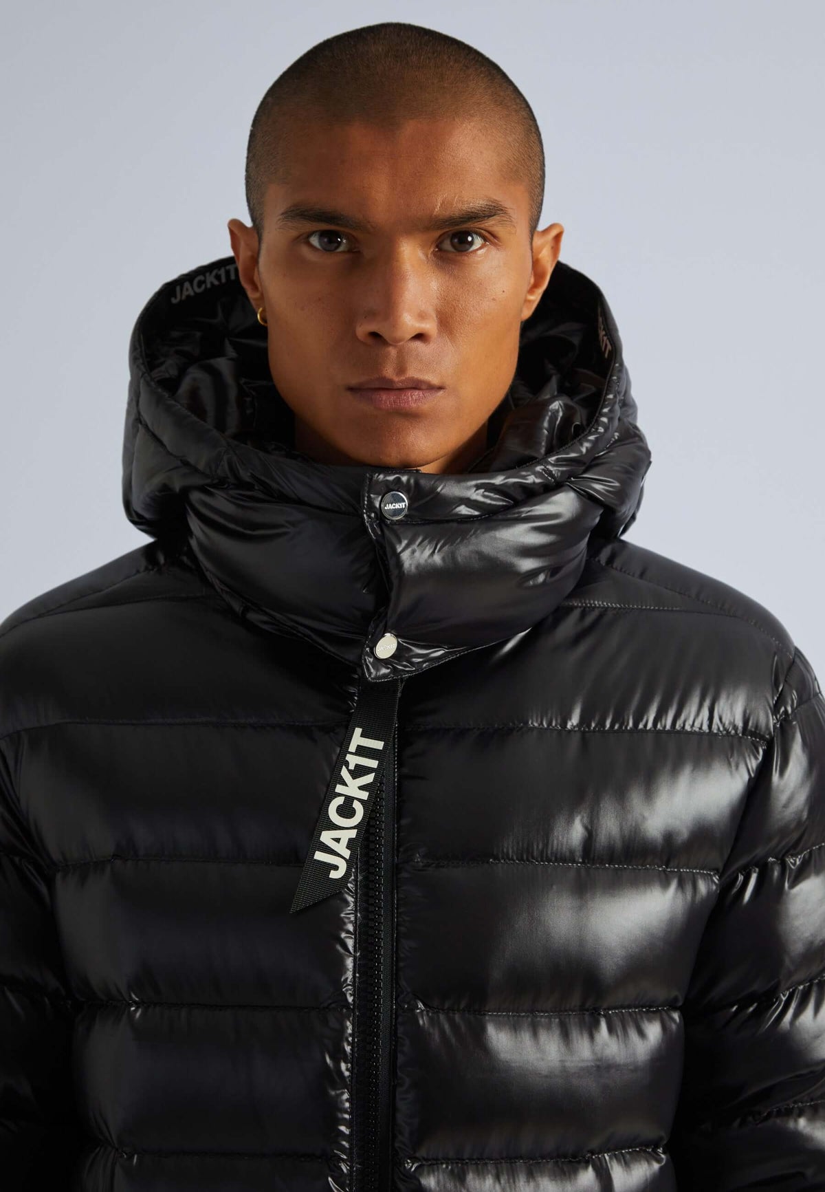 Squadra Slick Hooded Jacket Black by JACK1T
