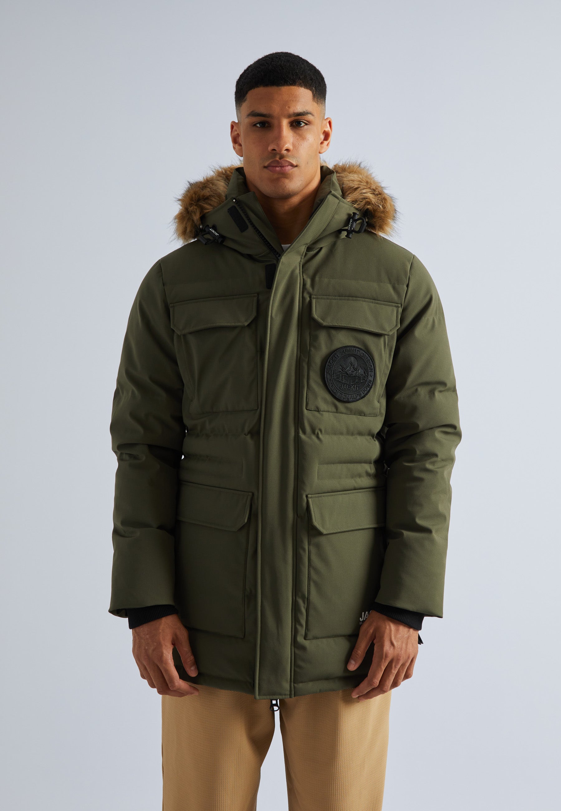 【CHARCOAL】BRASS WAPPEN PARKA Shop Men's First Rescue Parka Coat in Dark Olive | JACK1T