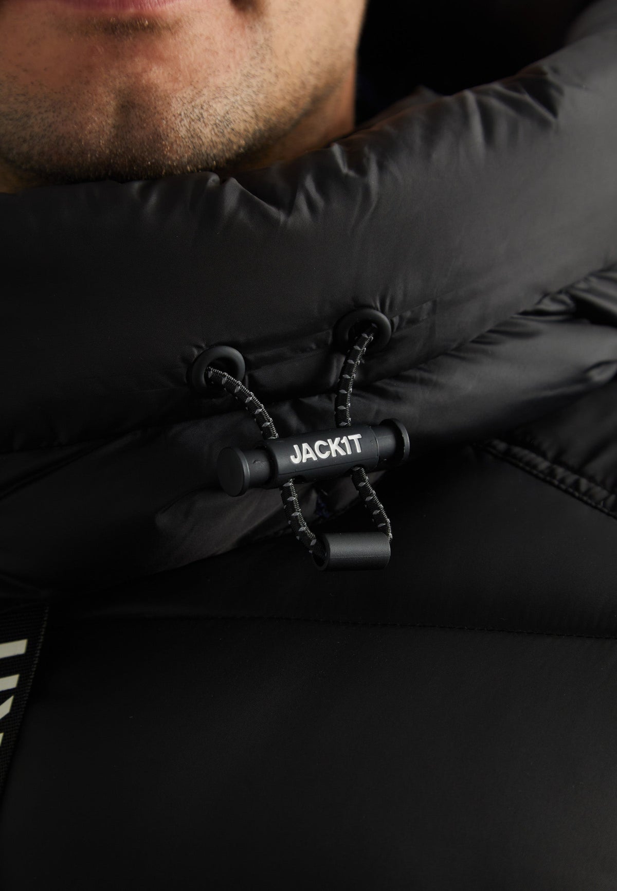 EZ Dry Puffer Hooded Jacket Black by JACK1T