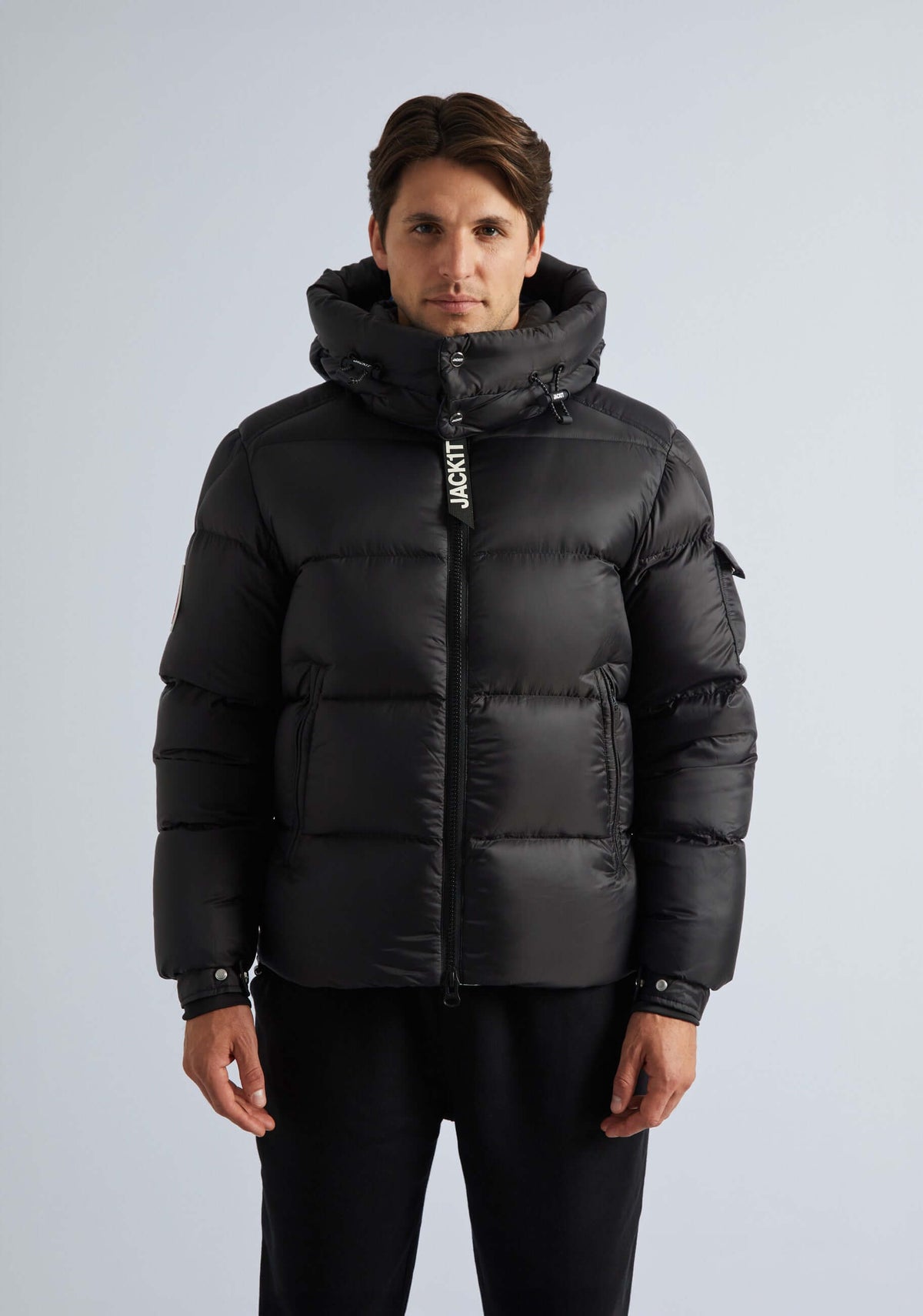EZ Dry Puffer Hooded Jacket Black by JACK1T
