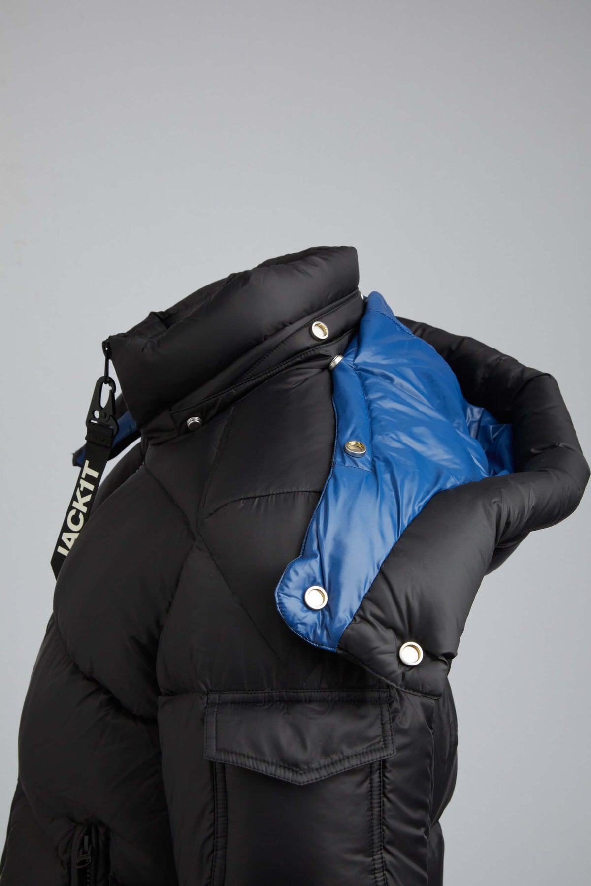 EZ Dry Puffer Hooded Jacket Black by JACK1T