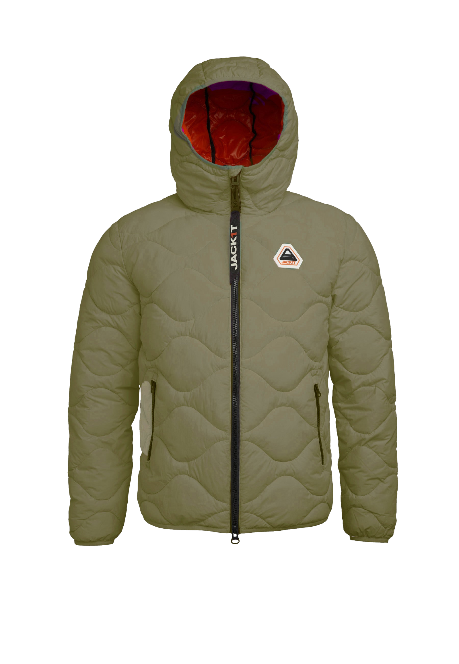 ORB1T Quilted Puffer Jacket flat lay swatch