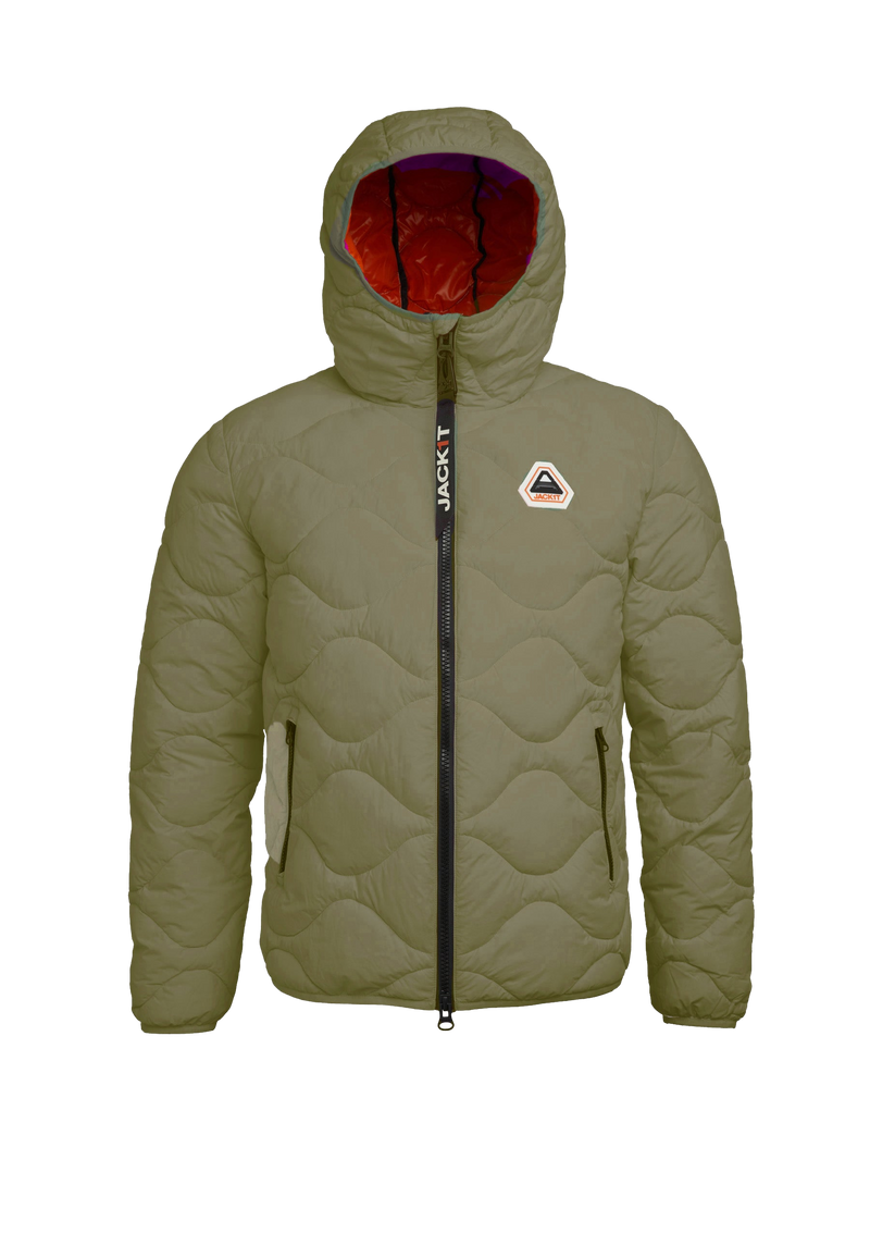 ORB1T Quilted Puffer Jacket flat lay swatch
