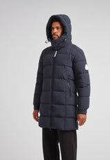 EZ Boxed Long Down Puffer Coat Matt Ink