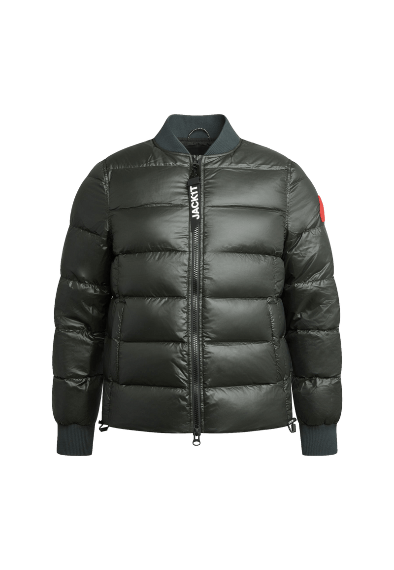 Vortex Olive Bomber Jacket flat lay swatch