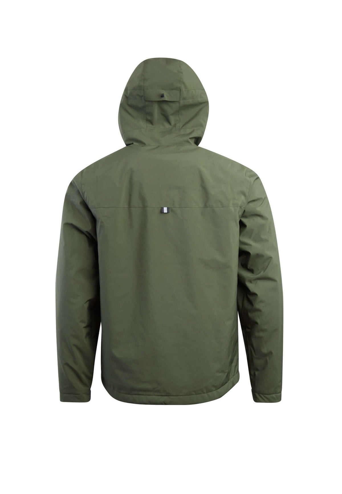 Thorium Hooded Jacket Deep Olive flat lay swatch