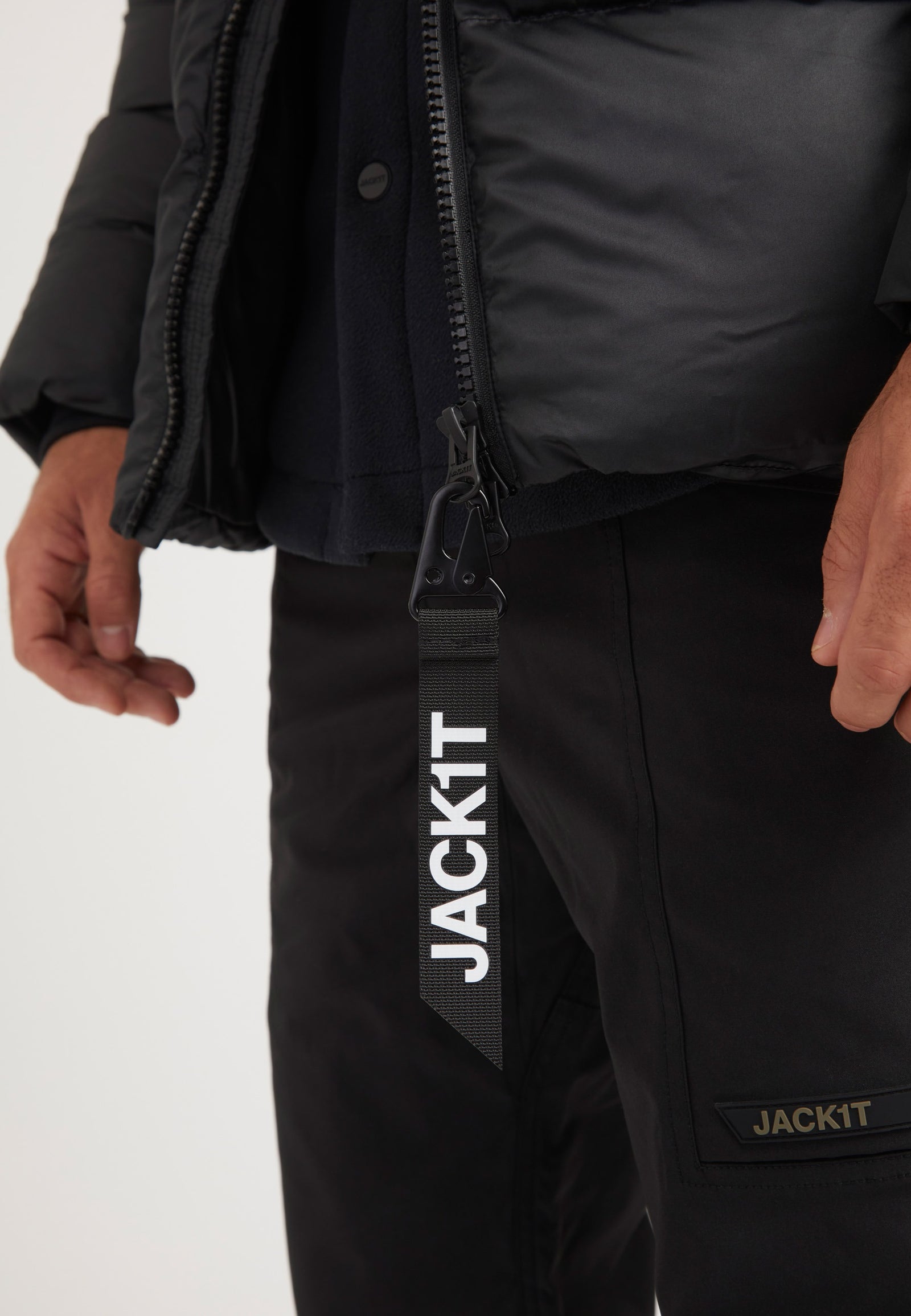 Expedition Parka Black/Black detail shot by JACK1T