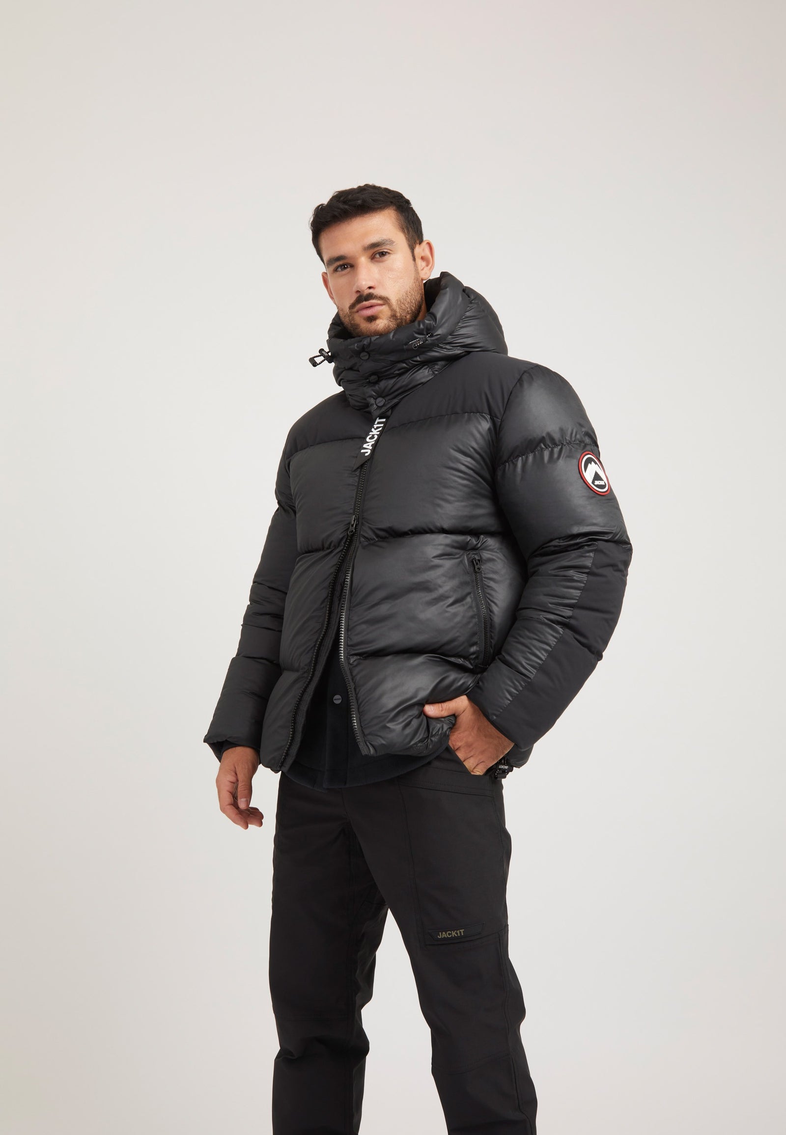 Expedition Parka Black/Black styled shot by JACK1T