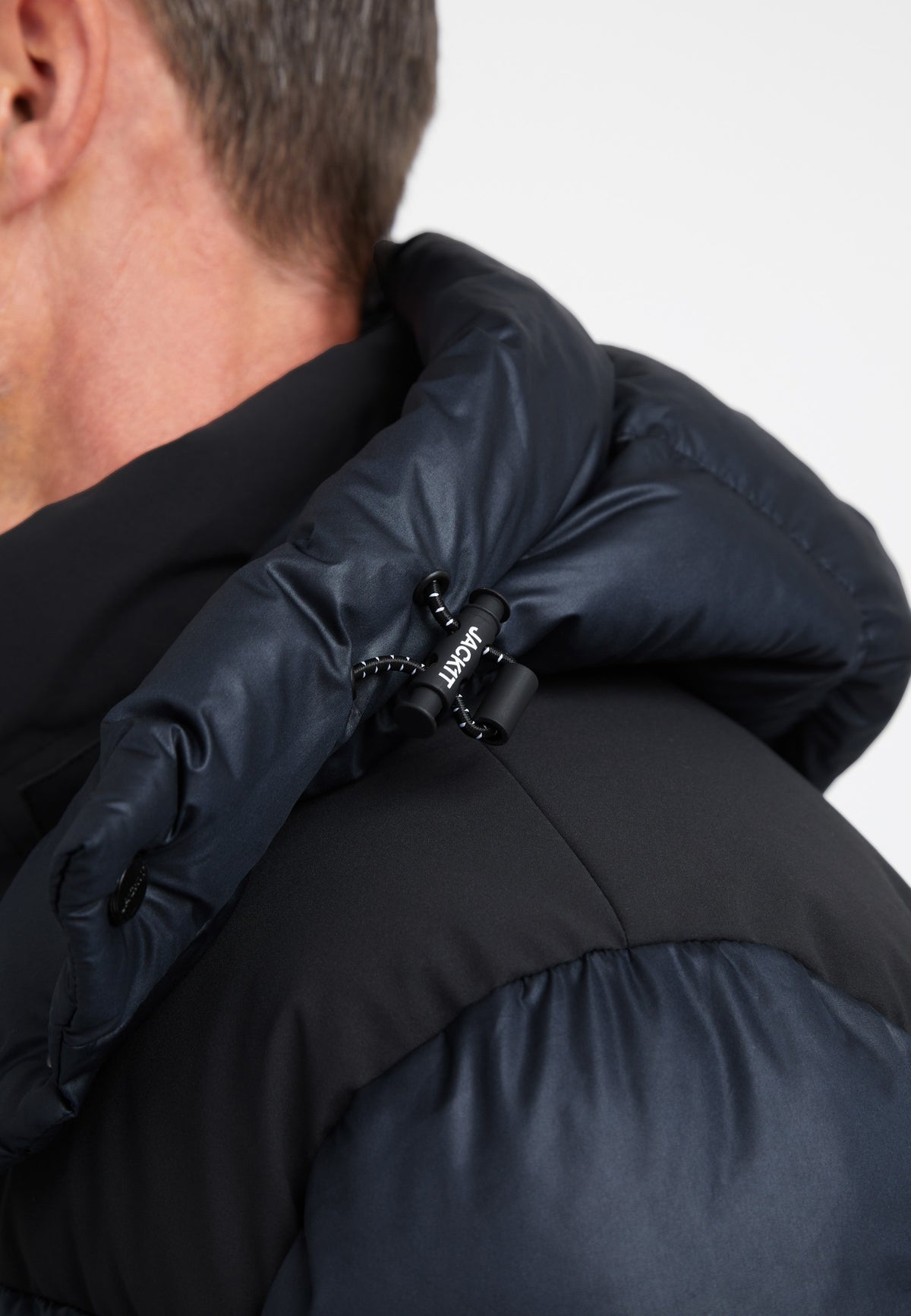Expedition Parka Navy detail shot by JACK1T