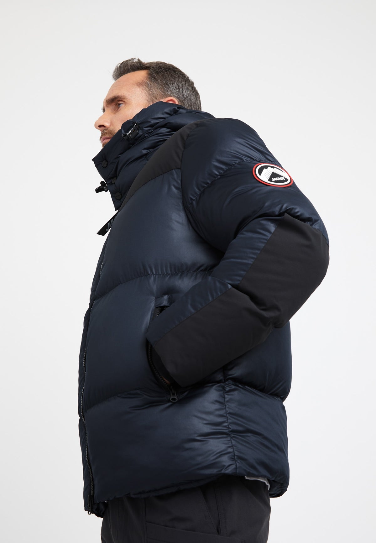 Expedition Parka Navy styled shot by JACK1T