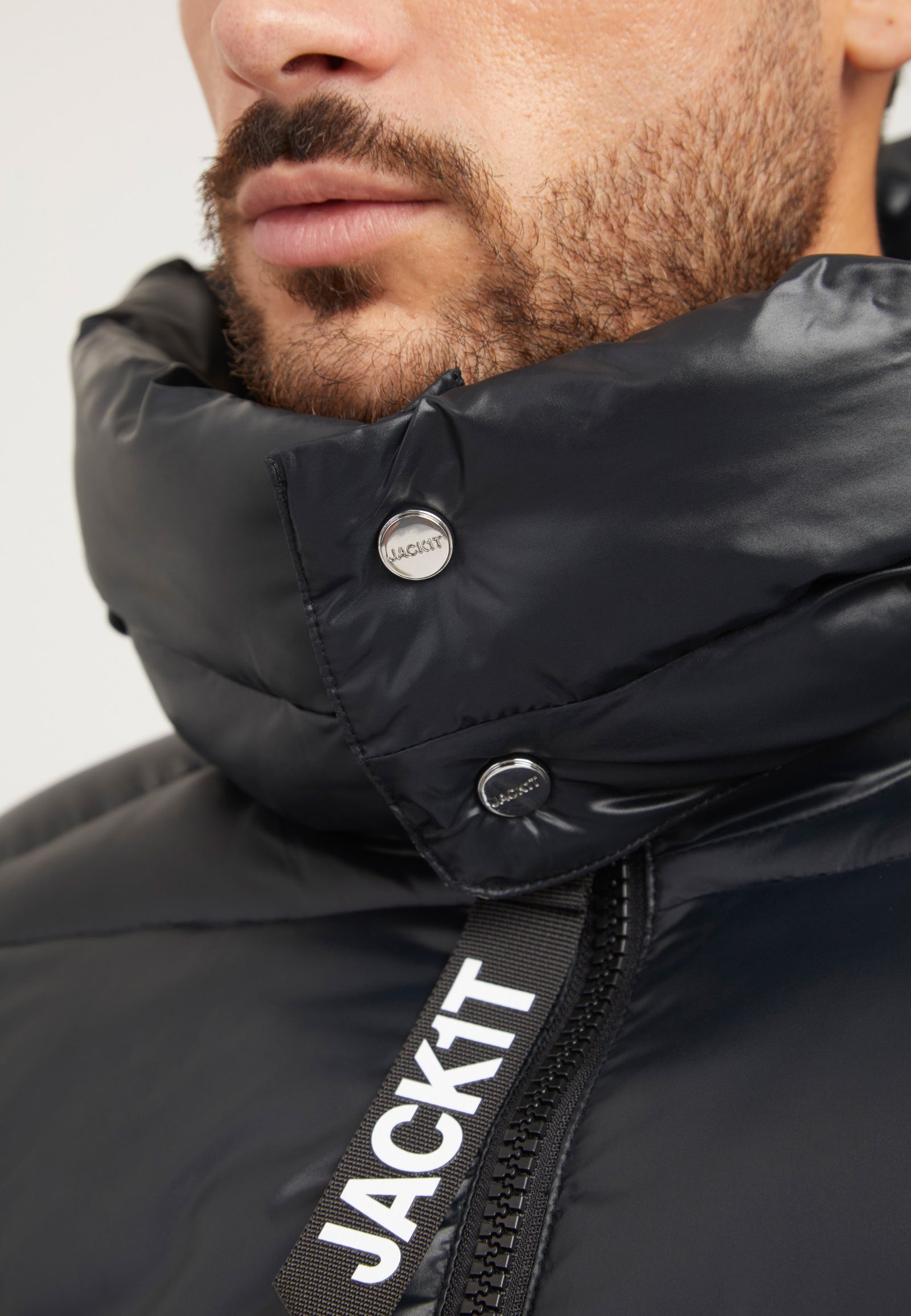 EZ Slick Racer Jacket Black/Stone detail shot by JACK1T
