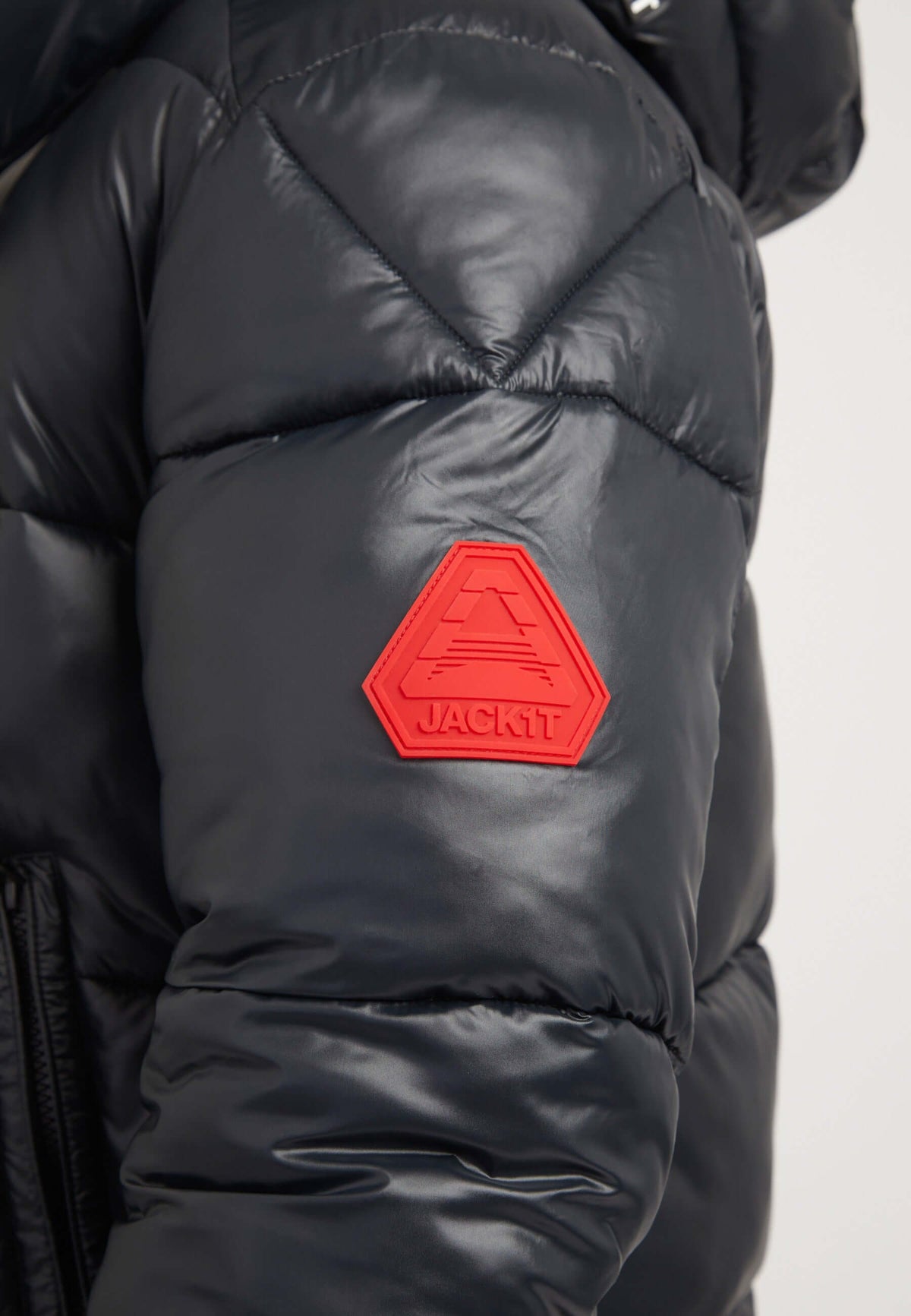 EZ Slick Racer Jacket Black/Stone detail shot by JACK1T