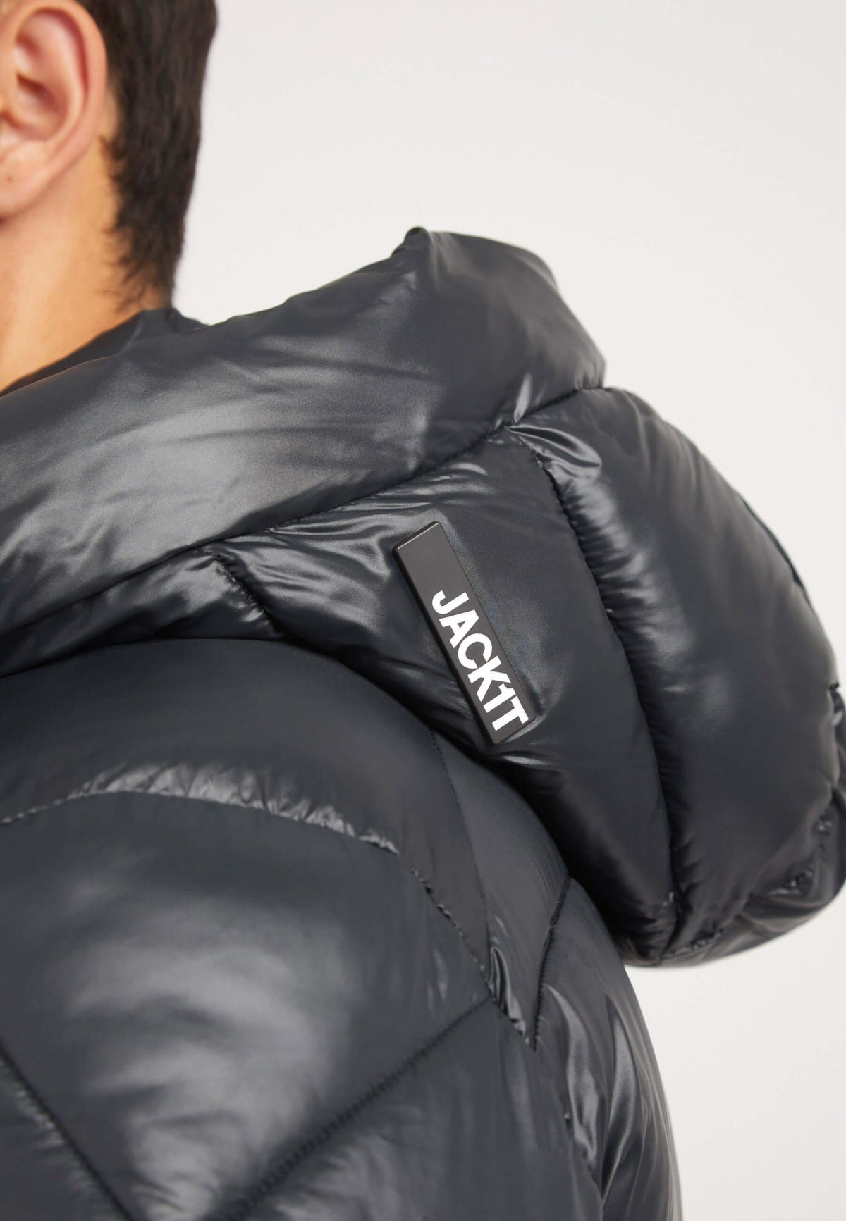 EZ Slick Racer Jacket Black/Stone detail shot by JACK1T