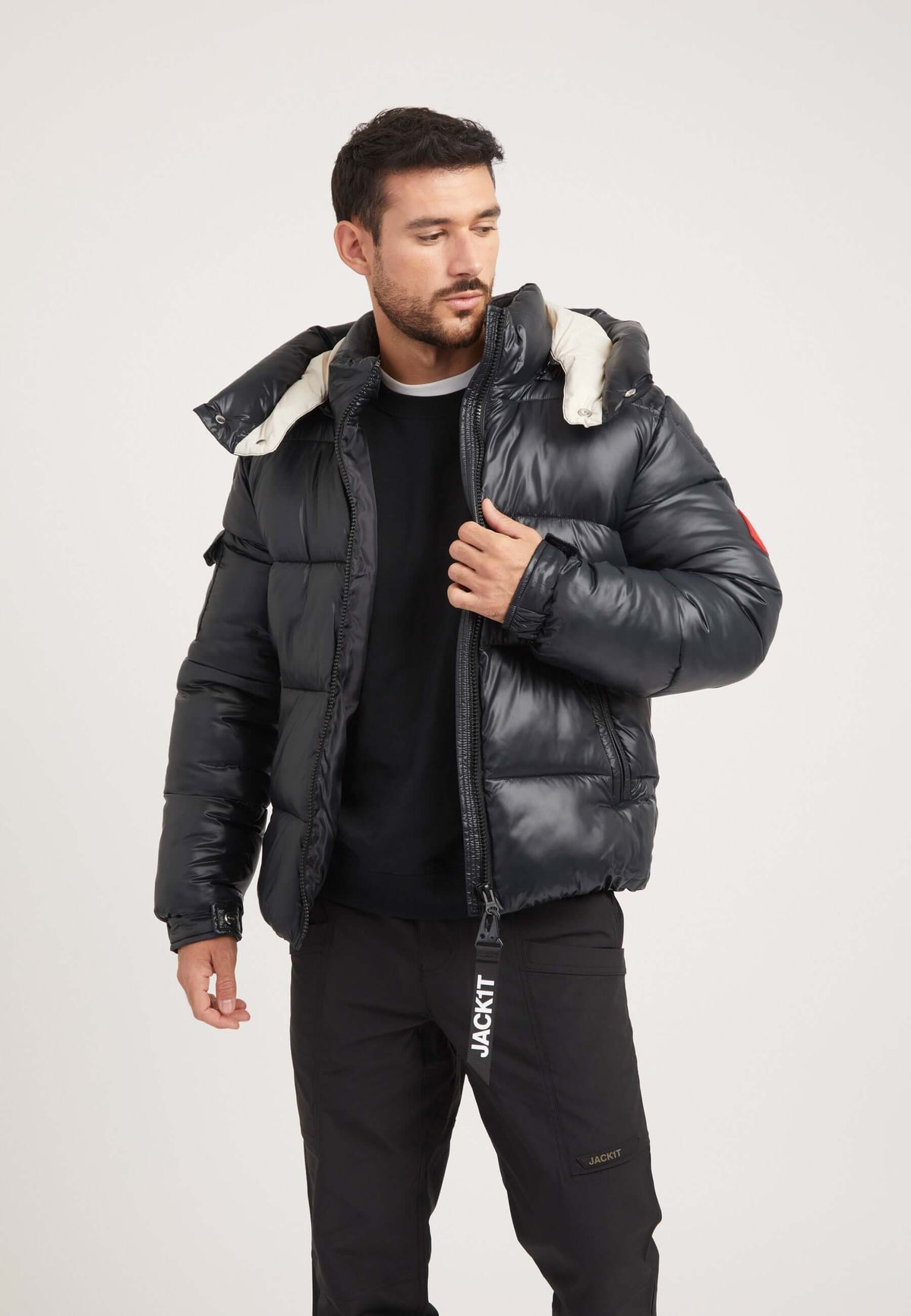 EZ Slick Racer Jacket Black/Stone styled shot by JACK1T
