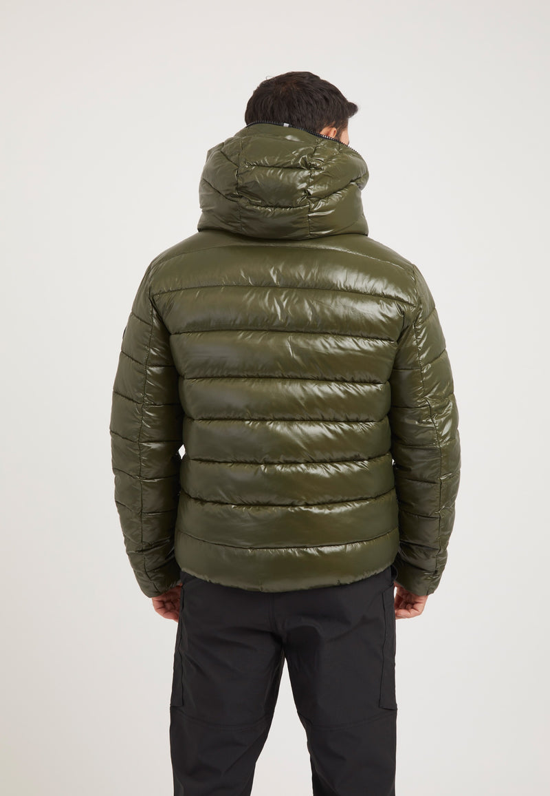 R3D Slick Racer Jacket Olive on model full length by JACK1T