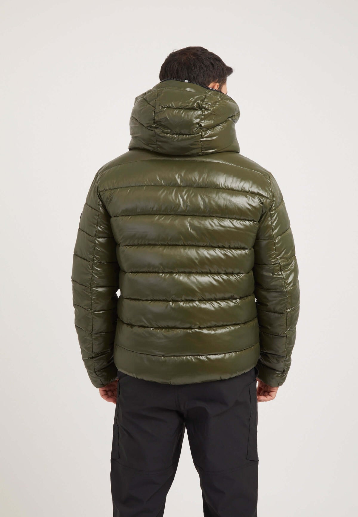 R3D Slick Racer Jacket Olive on model full length by JACK1T