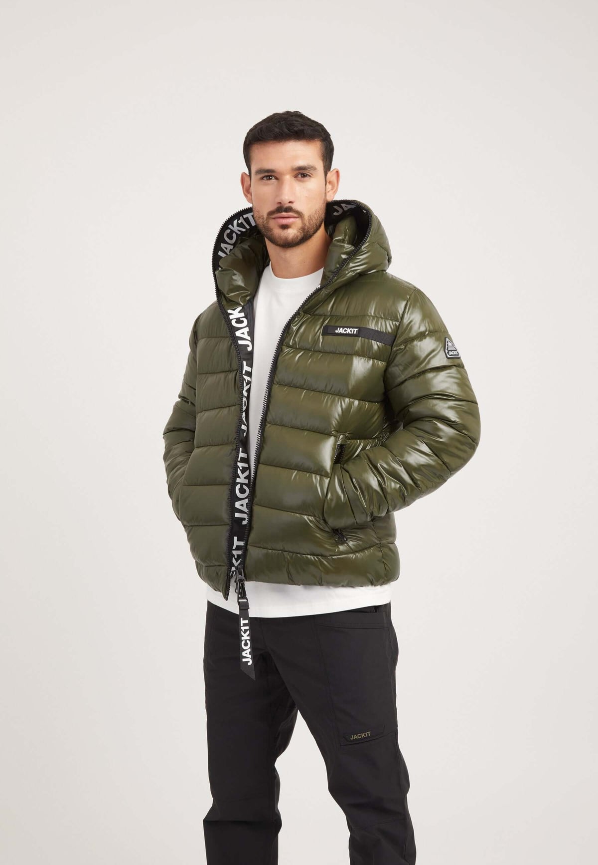 R3D Slick Racer Jacket Olive styled shot by JACK1T