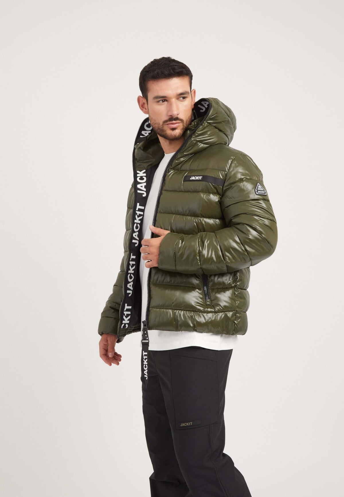 R3D Slick Racer Jacket Olive styled shot by JACK1T