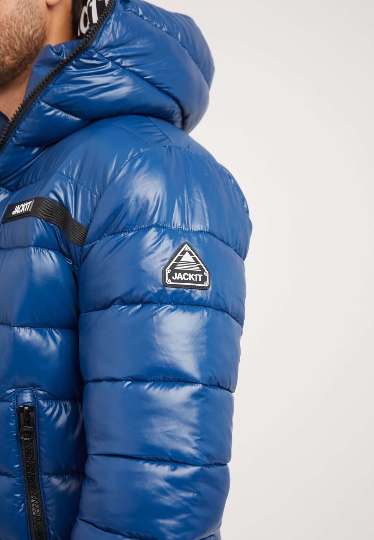 R3D Slick Racer Jacket Royal detail shot by JACK1T