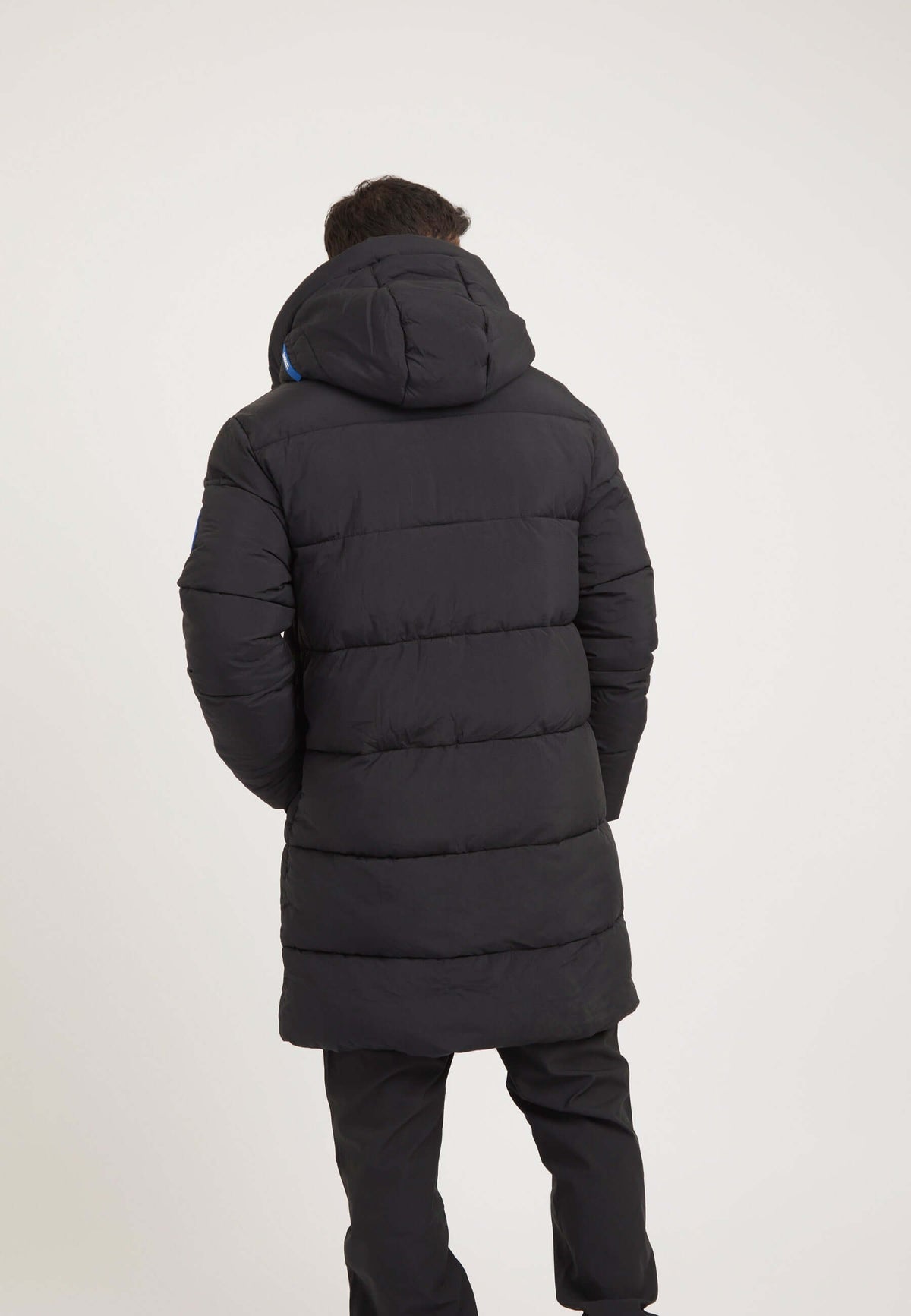 Nomad ONELOFT Parka Coat 2.0 Black on model full length by JACK1T