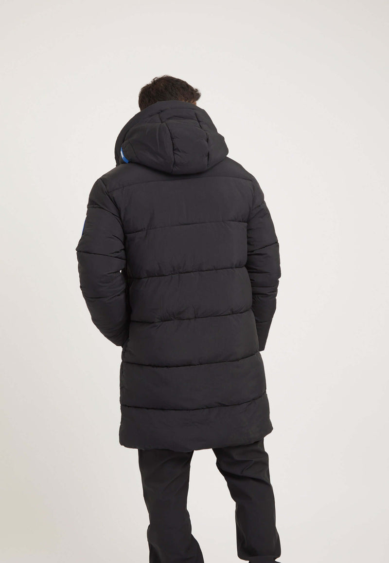 Nomad ONELOFT Parka Coat 2.0 Black on model full length by JACK1T