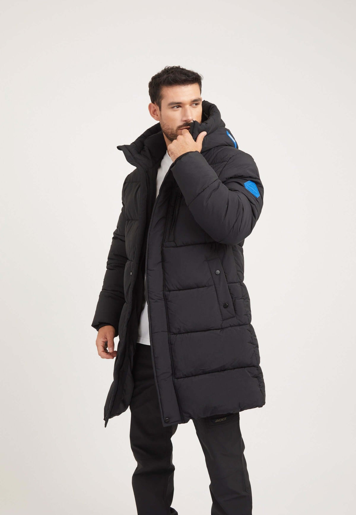 Nomad ONELOFT Parka Coat 2.0 Black styled shot by JACK1T