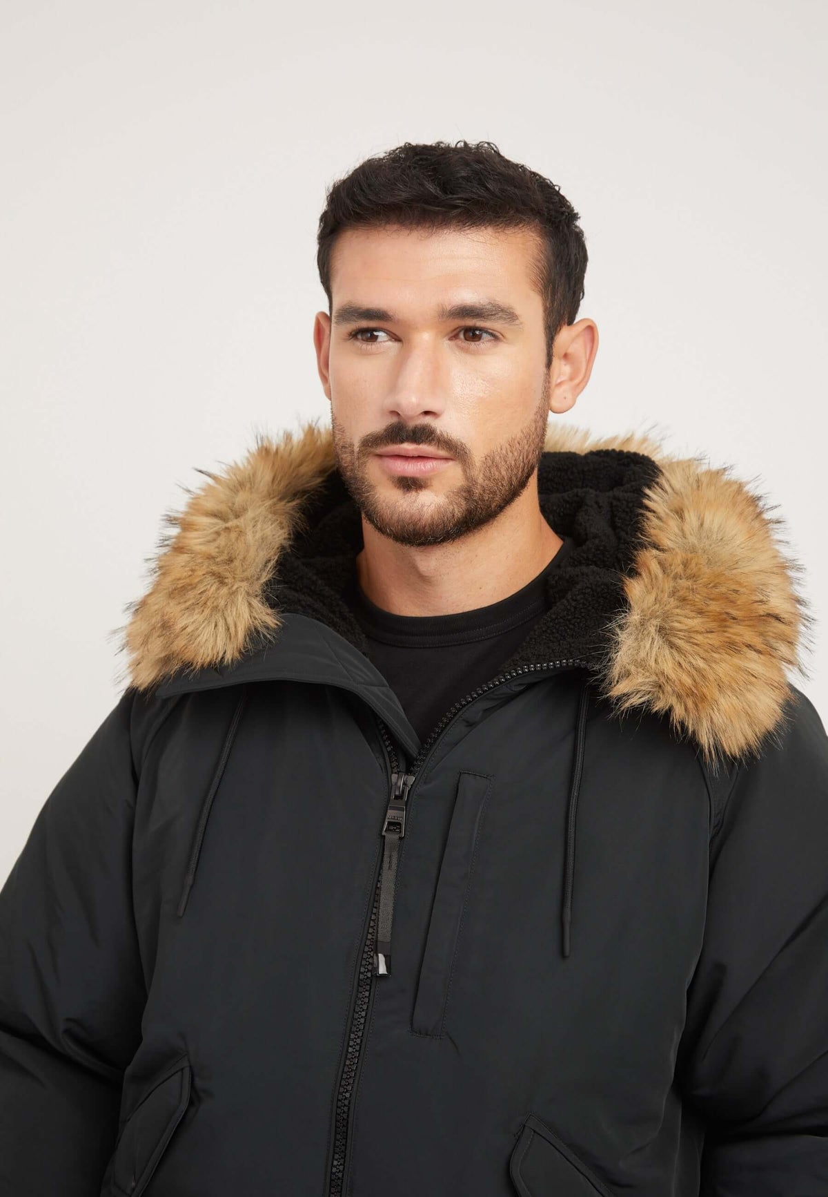 First Rescue Bomber Jacket Black detail shot by JACK1T