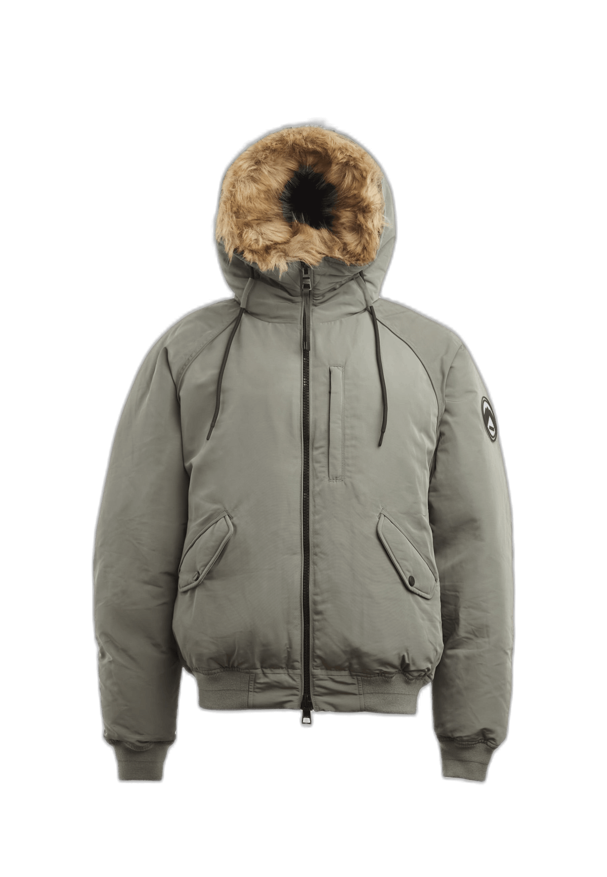 First Rescue Bomber Jacket Olive flat lay cutout