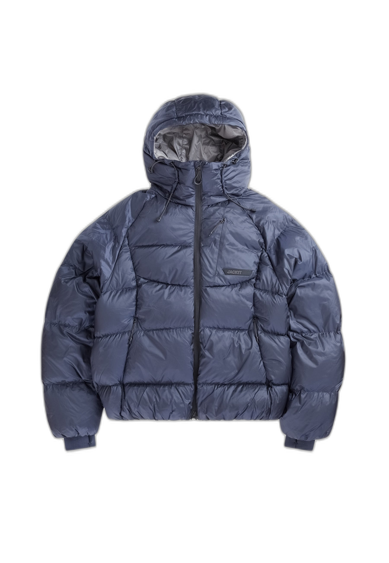 Bubble Down Jacket Navy flat lay swatch