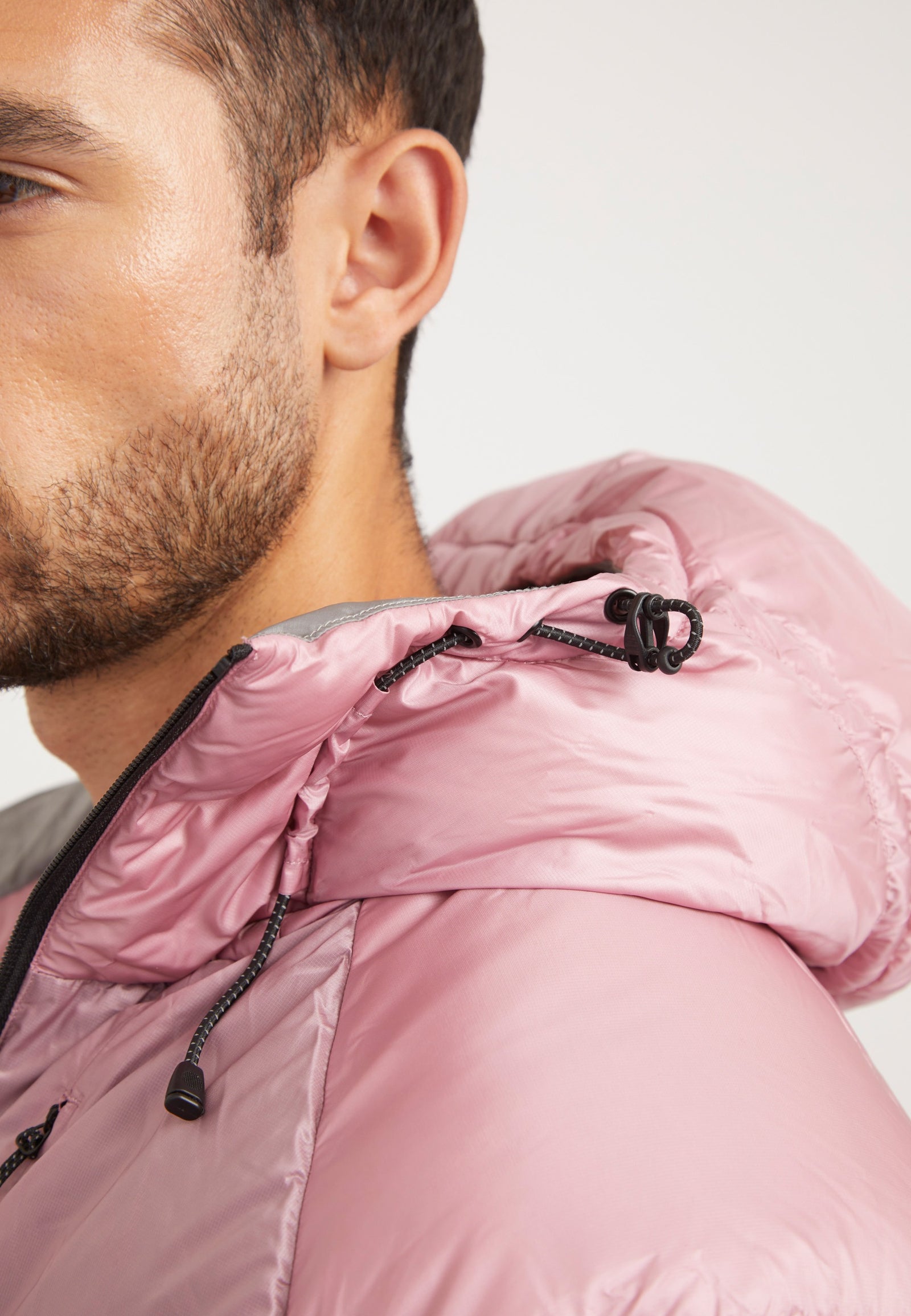 Bubble Jacket Pink detail shot by JACK1T
