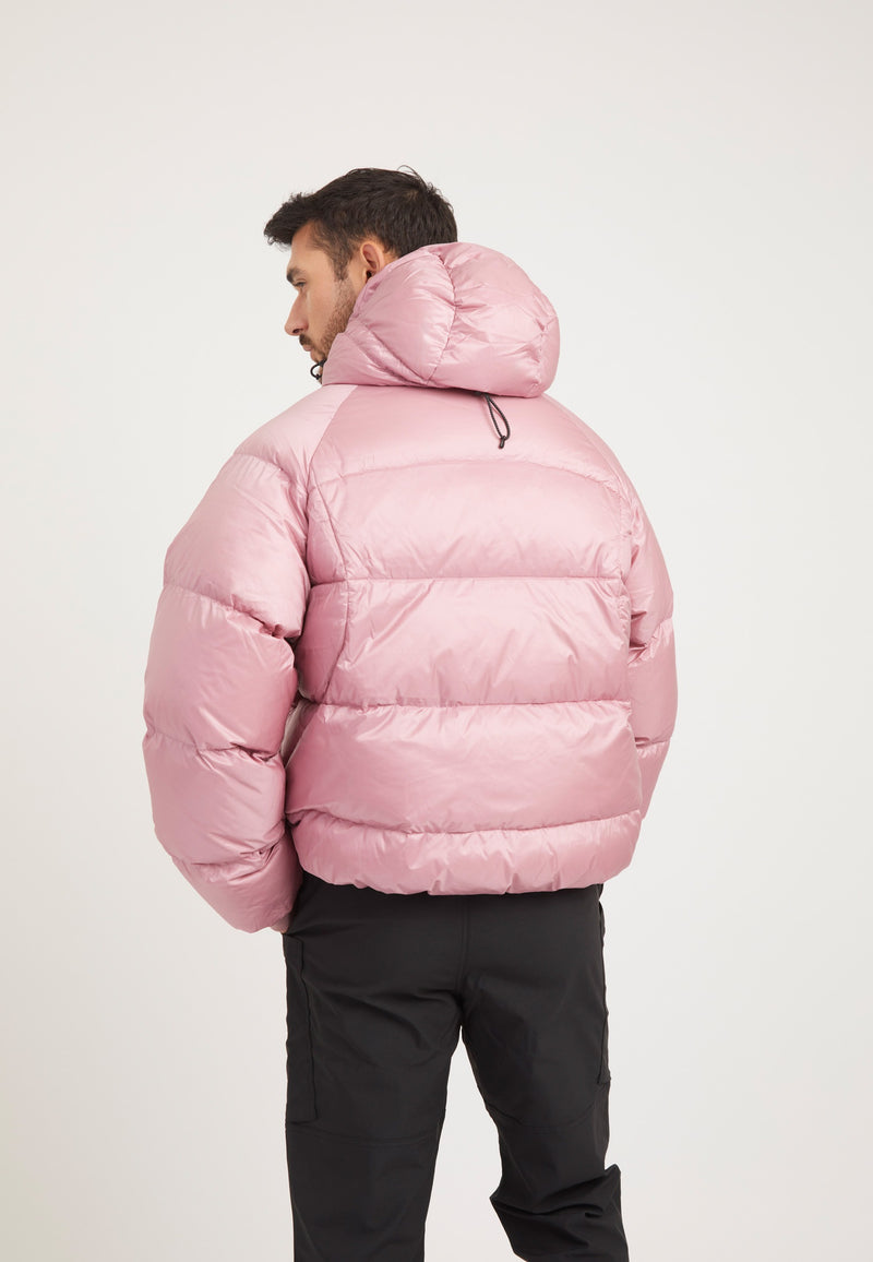 Bubble Jacket Pink on model full length by JACK1T