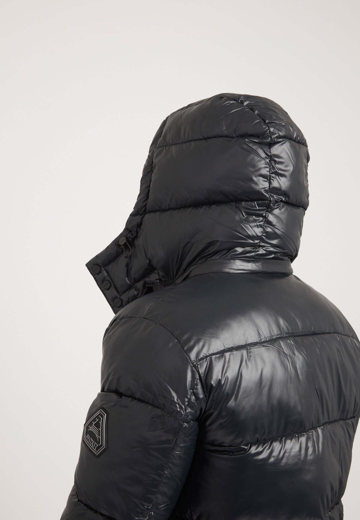 EZ Placket Racer Jacket Black detail shot by JACK1T