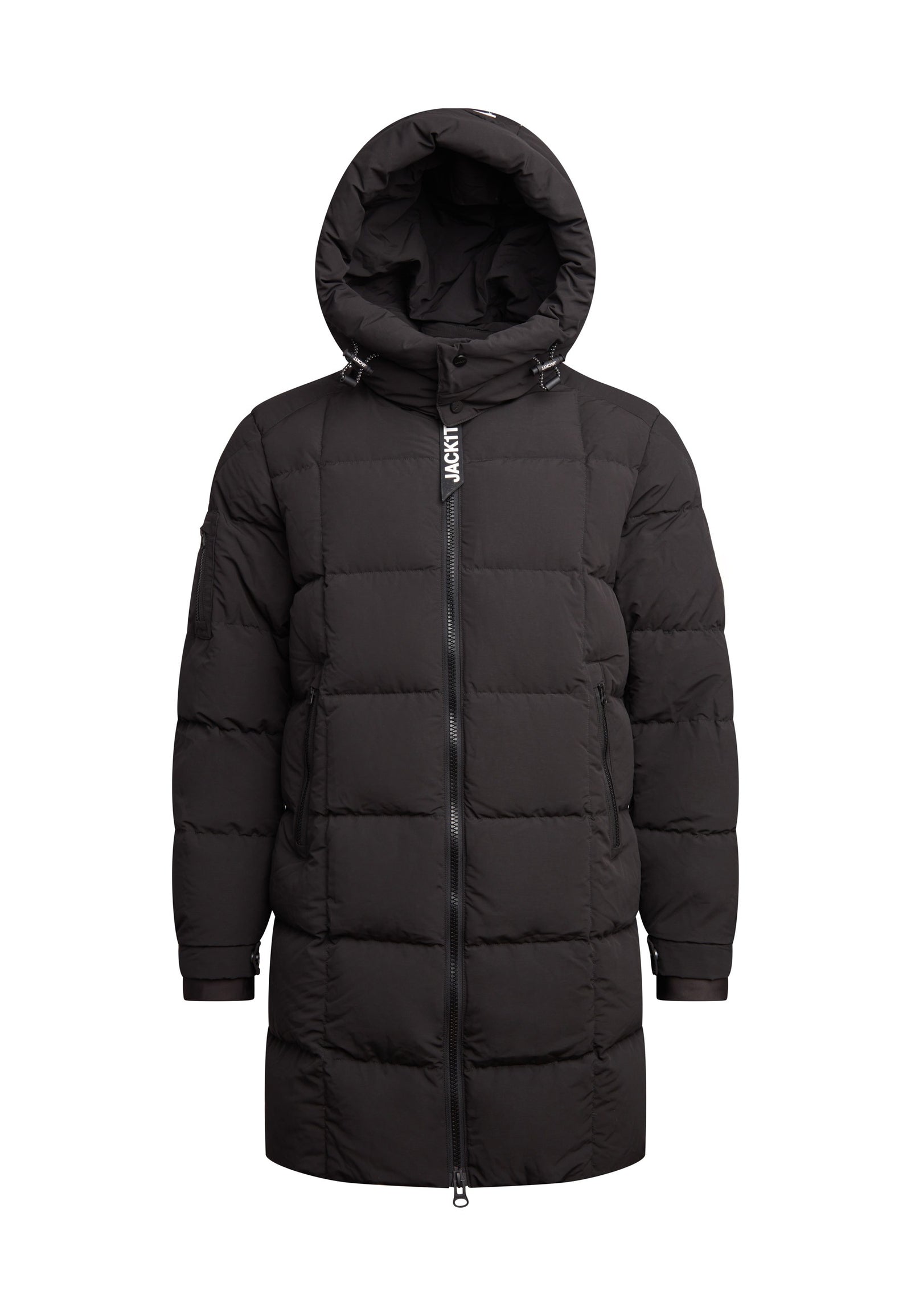 EZ Boxed Coat Matt Black flat lay swatch